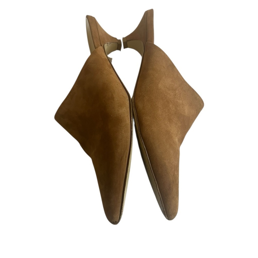Jenni Kayne Brown Mules Suede Minimalist Design - Picture 15 of 16